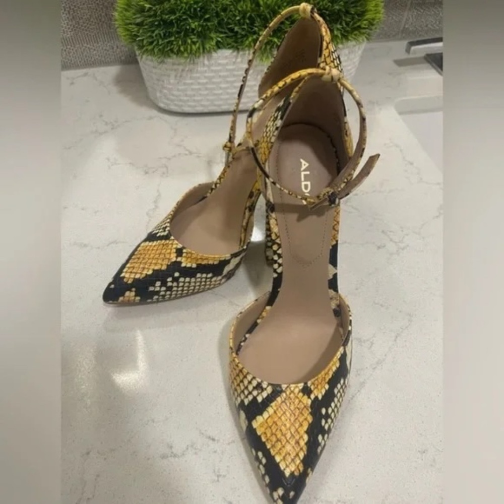 Aldo Snakeskin Pattern Heels